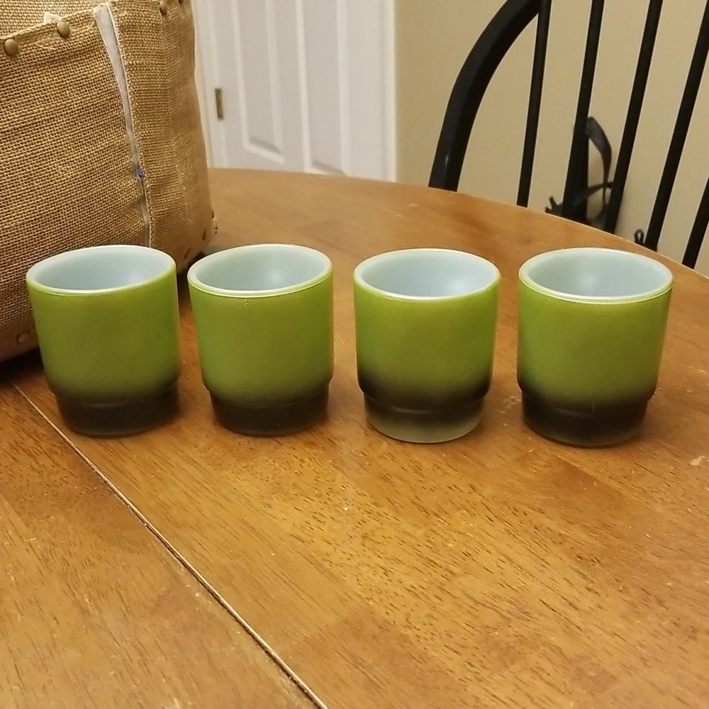 Anchor Hocking Fire-King Ware Cups set of 4 - Picture 5 of 12